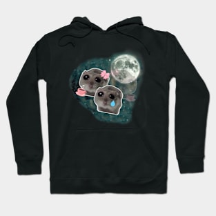 Three Moon Hamster Hoodie